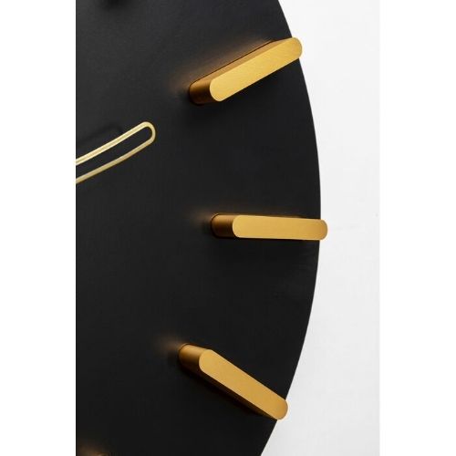 55782 Wall Clock Central Park Black Φ30cm