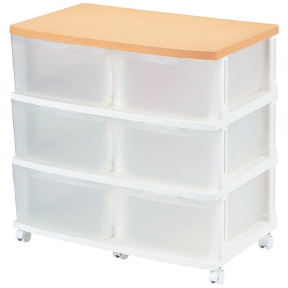 Large storage closet chest with casters