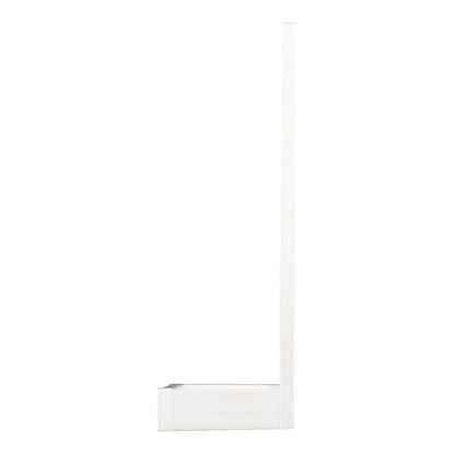 A large tabletop mirror (white) that is convenient for your desk or entryway