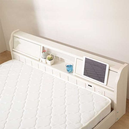 Flap door floor bed frame (SD WH)