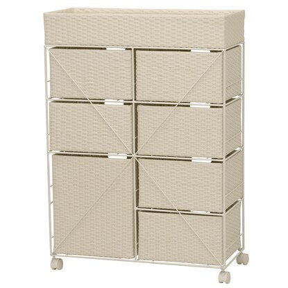 Laundry Chest Multi 7 Drawers White (RAN-2418)