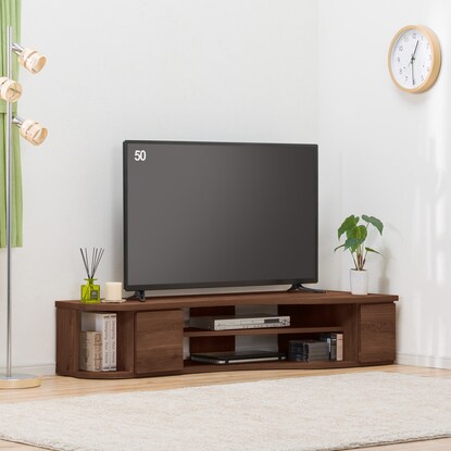 Effective corner utilization Streamlined TV stand (right-justified type WAL)