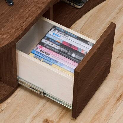 Effective corner utilization Streamlined TV stand (right-justified type WAL)