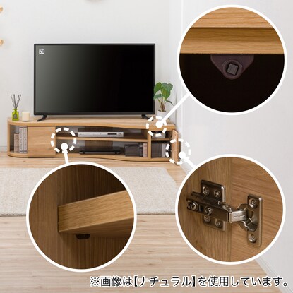 Effective corner utilization Streamlined TV stand (right-justified type WAL)