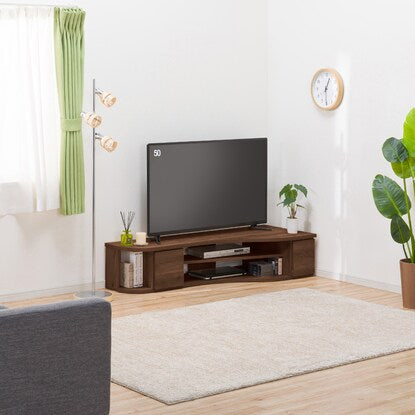 Effective corner utilization Streamlined TV stand (right-justified type WAL)