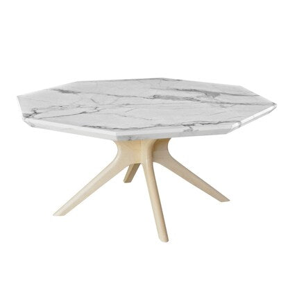 Marble-look center table