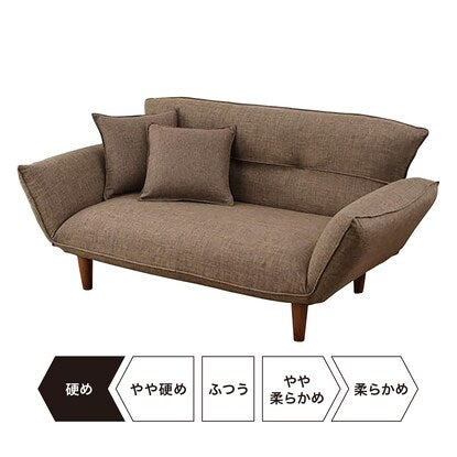 2-seater couch with 2 cushions (fabric, BR)