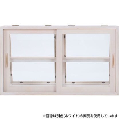 Stylish vintage-style countertop storage with glass doors (width 60 cm, height 35 cm) (light brown MUD-6068LBR)