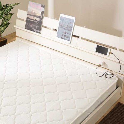 Panel Floor Bed Frame (S WH)