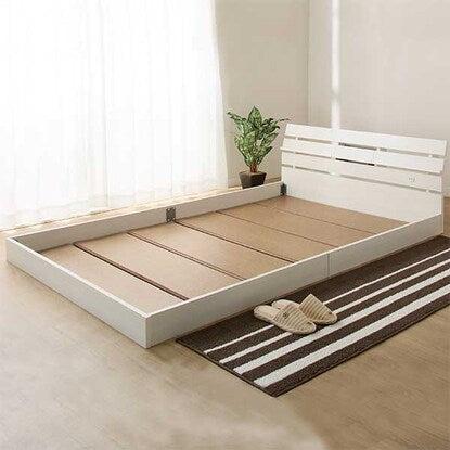 Panel Floor Bed Frame (S WH)