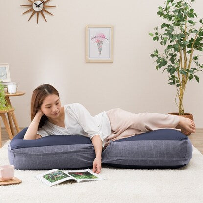 A beanbag sofa that can be used in a variety of ways (navy)