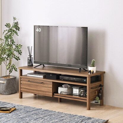 Scandinavian style TV stand (lowboard, width 120cm, BR)