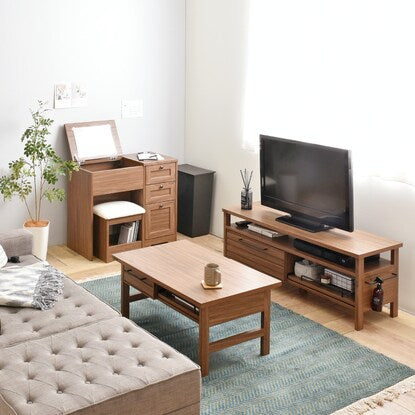 Scandinavian style TV stand (lowboard, width 120cm, BR)