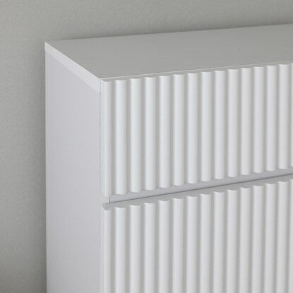 Smooth corrugated cabinet (width 89cm WH)