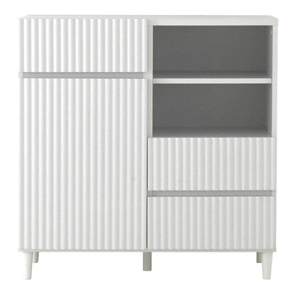 Smooth corrugated cabinet (width 89cm WH)