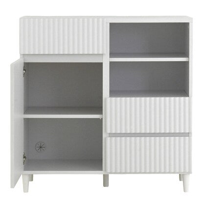 Smooth corrugated cabinet (width 89cm WH)