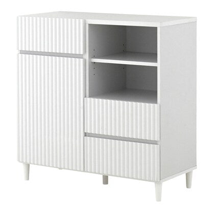 Smooth corrugated cabinet (width 89cm WH)