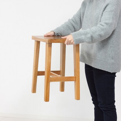 Mahogany wood stool (NA)