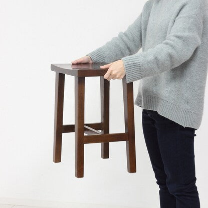 Mahogany wood stool (BR)