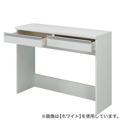 A neat and tidy open storage counter (120cm wide, NA)