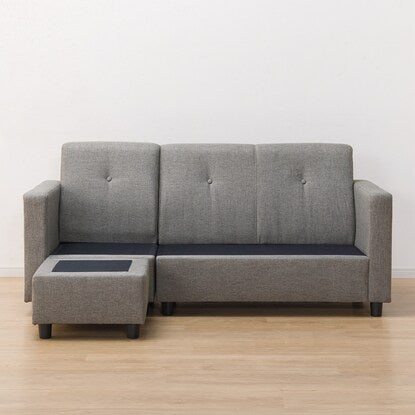 Compact pocket coil couch sofa (GY)