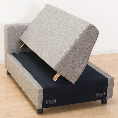 Compact pocket coil couch sofa (GY)