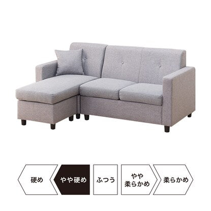 Compact pocket coil couch sofa (GY)