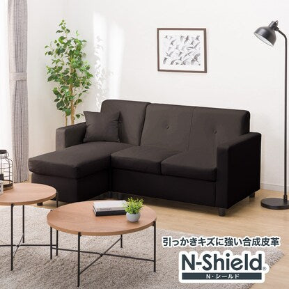 Compact pocket coil couch sofa (N-Shield DBR)