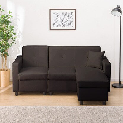 Compact pocket coil couch sofa (N-Shield DBR)