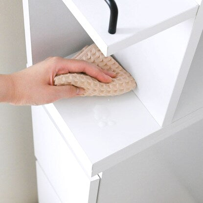 洗面所やキッチンにも使えるすき間収納（幅20cm WH）