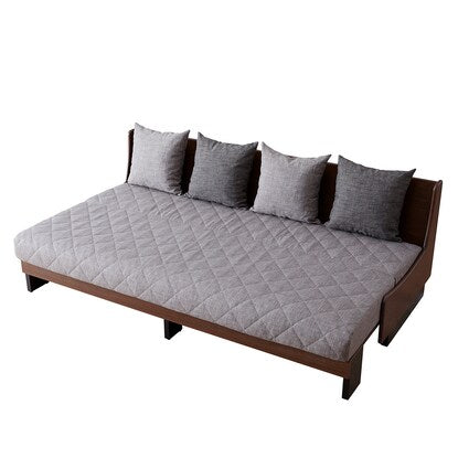 Lounging sofa cover BL (width 199cm GY/BR)