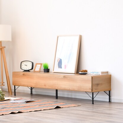 Scandinavian style simple lowboard (width 179.5cm NA)