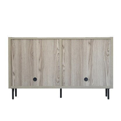 Woodgrain simple cabinet (width 149.5cm LGY)