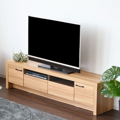 Oak pattern TV stand (width 179.5cm NA)