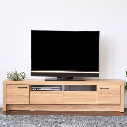 Oak pattern TV stand (width 179.5cm NA)