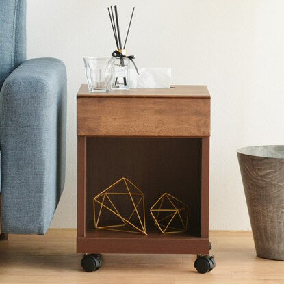 Side table that can hold a tissue box (low type MBR)