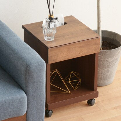 Side table that can hold a tissue box (low type MBR)