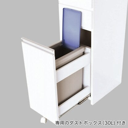 Kitchen storage with dustbin (width 32cm)