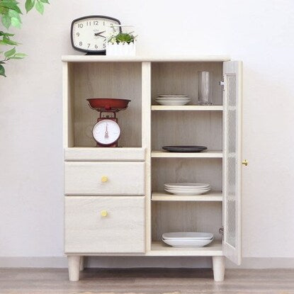 A cute and grown-up kitchen counter (70cm wide, white)