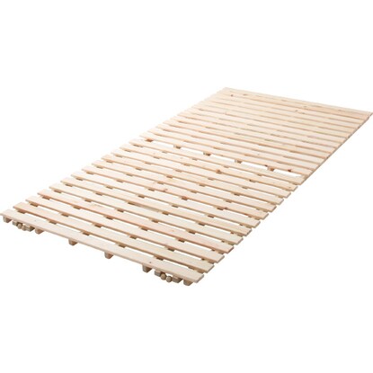 Semi-double 2-fold cypress slat bed