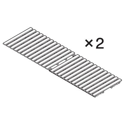 Semi-double 2-fold cypress slat bed