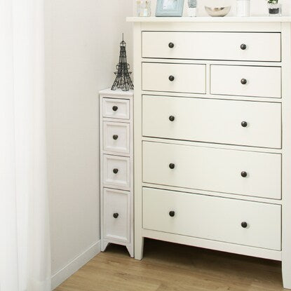 White Shabby Slim Chest (20 WH)