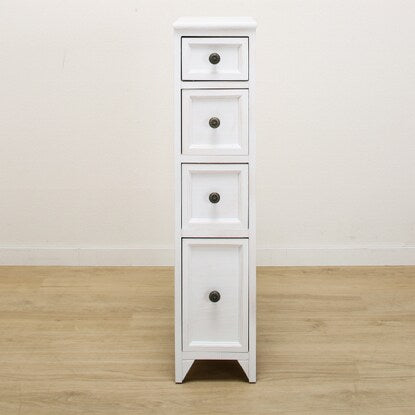 White Shabby Slim Chest (20 WH)