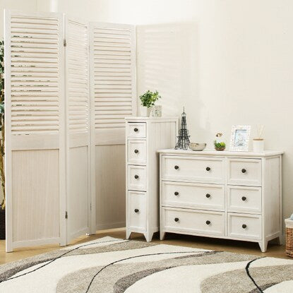 White Shabby Slim Chest (20 WH)