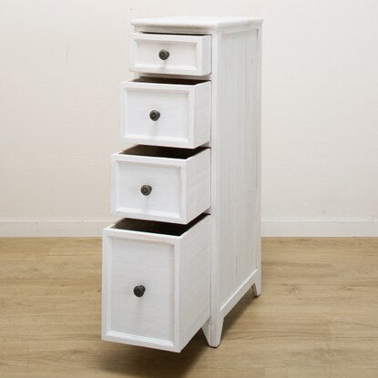 White Shabby Slim Chest (25 WH)