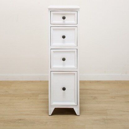 White Shabby Slim Chest (25 WH)