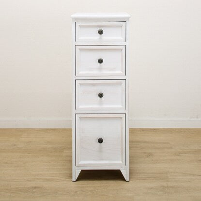 White Shabby Slim Chest (30 WH)