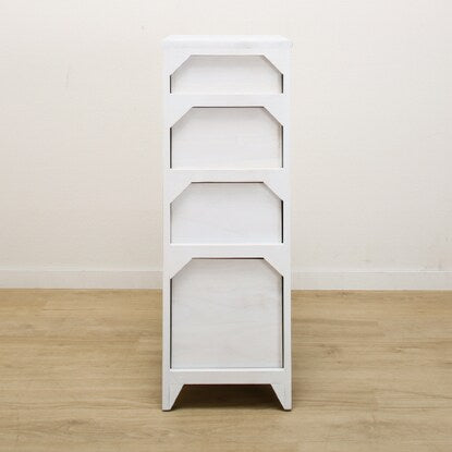 White Shabby Slim Chest (30 WH)