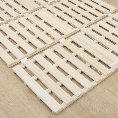 Semi-double 4-fold paulownia wood slat bed (CP4)