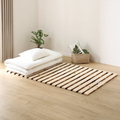 Semi-double roll-up cypress slat bed (COR)